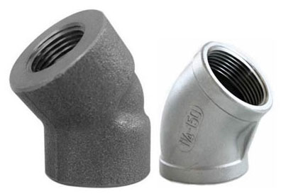 ASME B16.11 / BS3799 45° Threaded Elbow Manufacturer & Exporter